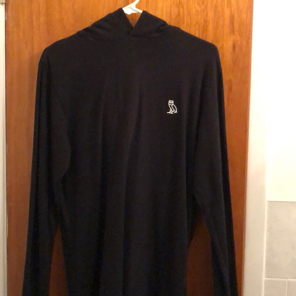 Black OvO hoodie with white Owl